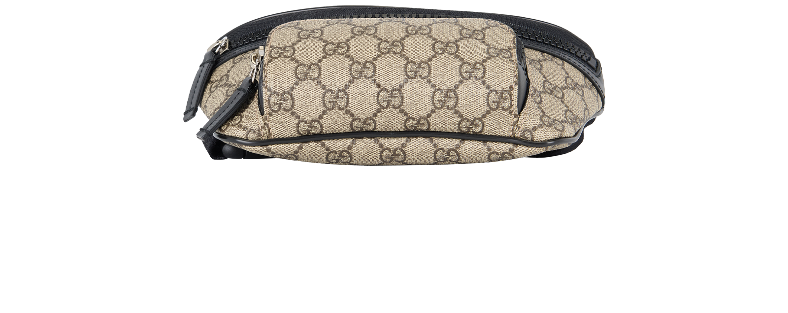 Belt Bag, &pound;395, Handbags, Beige/Black, Canvas, Top view